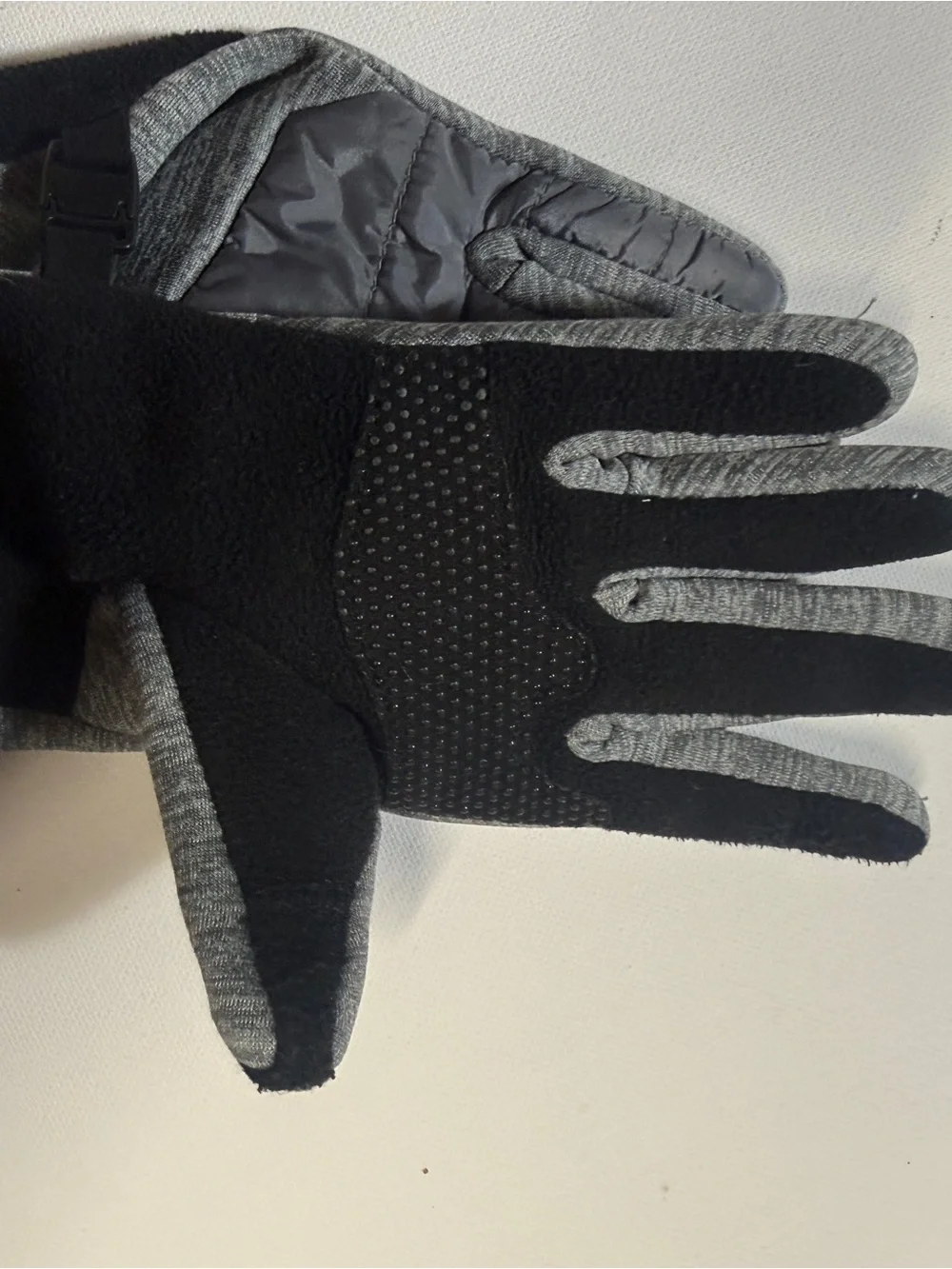 Head Grey Gloves with Pink Logo - Touchscreen Friendly